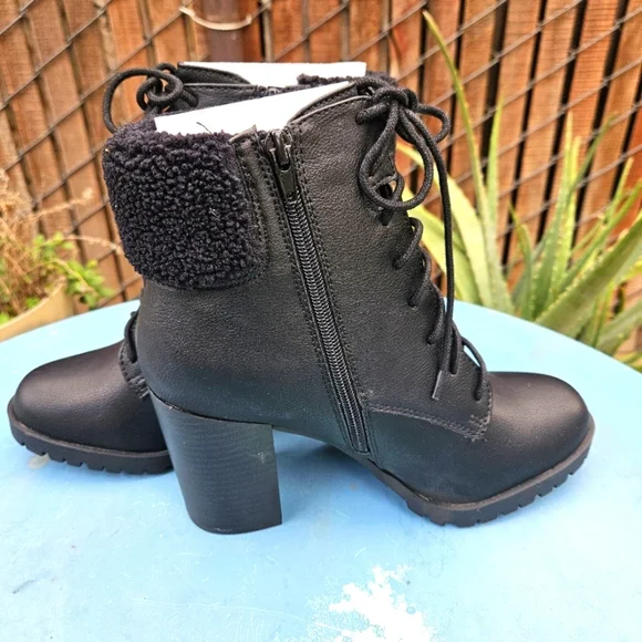 Lace Up Combat Boots Redwood Women's Size 8 - Picture 14 of 16